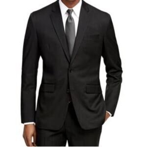 BRAVEMAN Blazer Suit Jacket Size 42R/36W Black NWT Classic Fit Pro2 2 Button